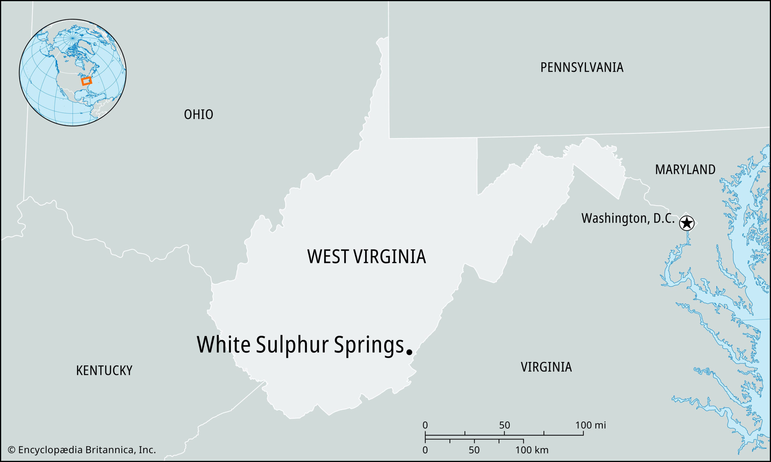 White Sulphur Springs | West Virginia, Population, Map, &amp;amp; Facts with White Sulphur Springs West Virginia Map