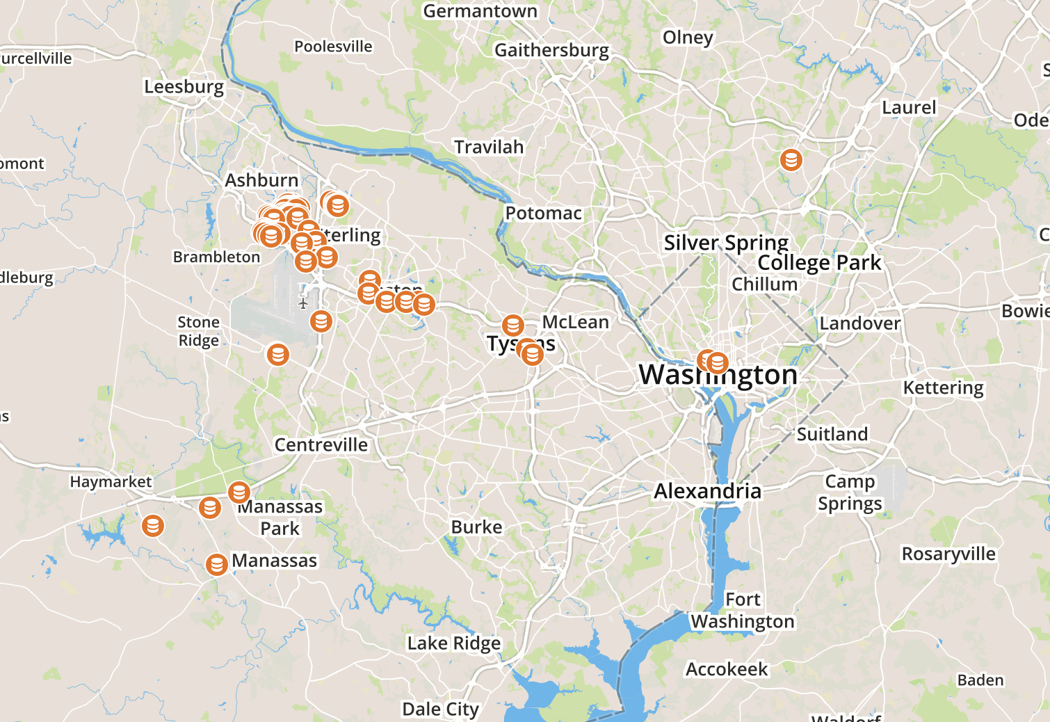 Why The Northern Virginia Data Center Market Keeps Growing for Data Centers in Virginia Map