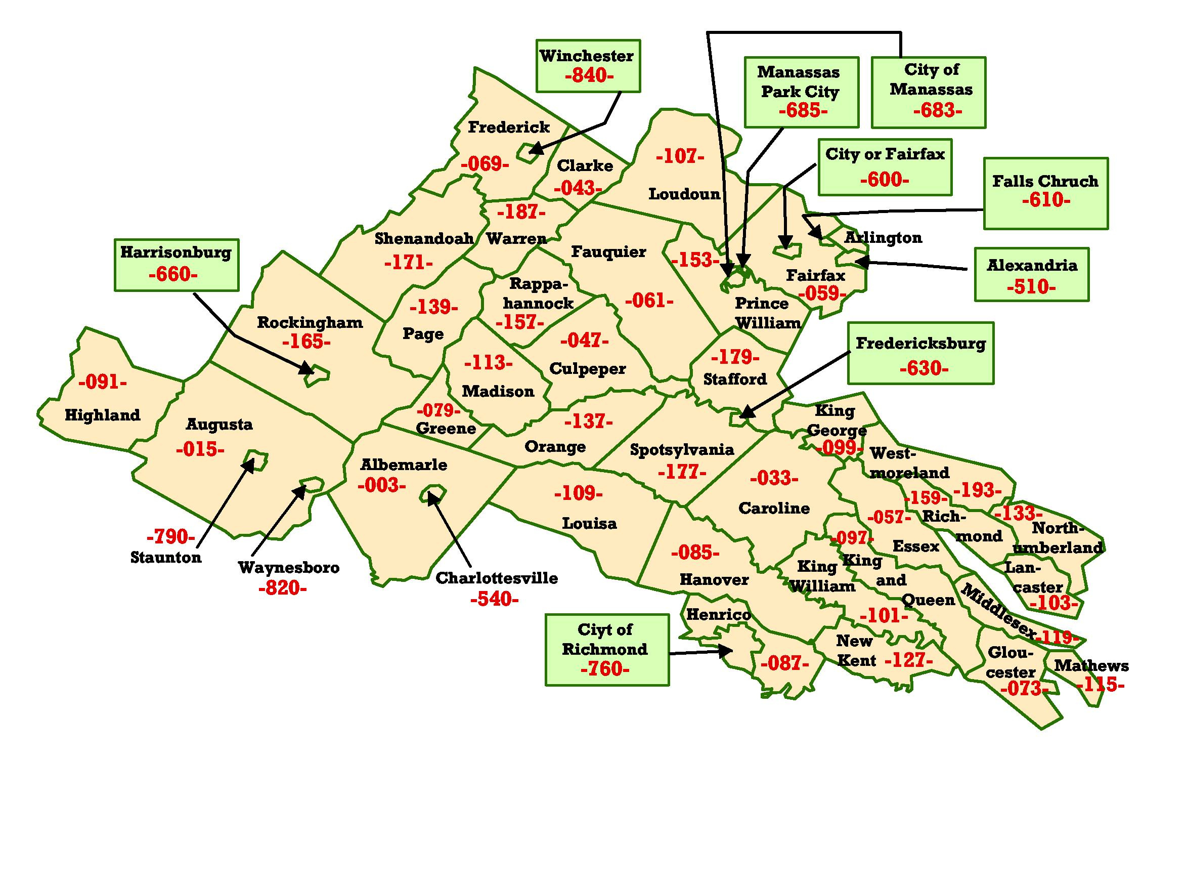 Wims County Id Maps for Northern Virginia Map By County