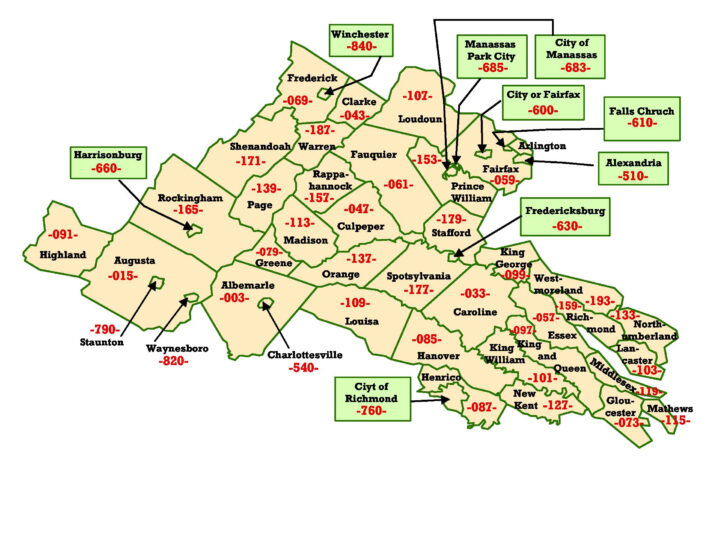Zip Code Map Northern Virginia