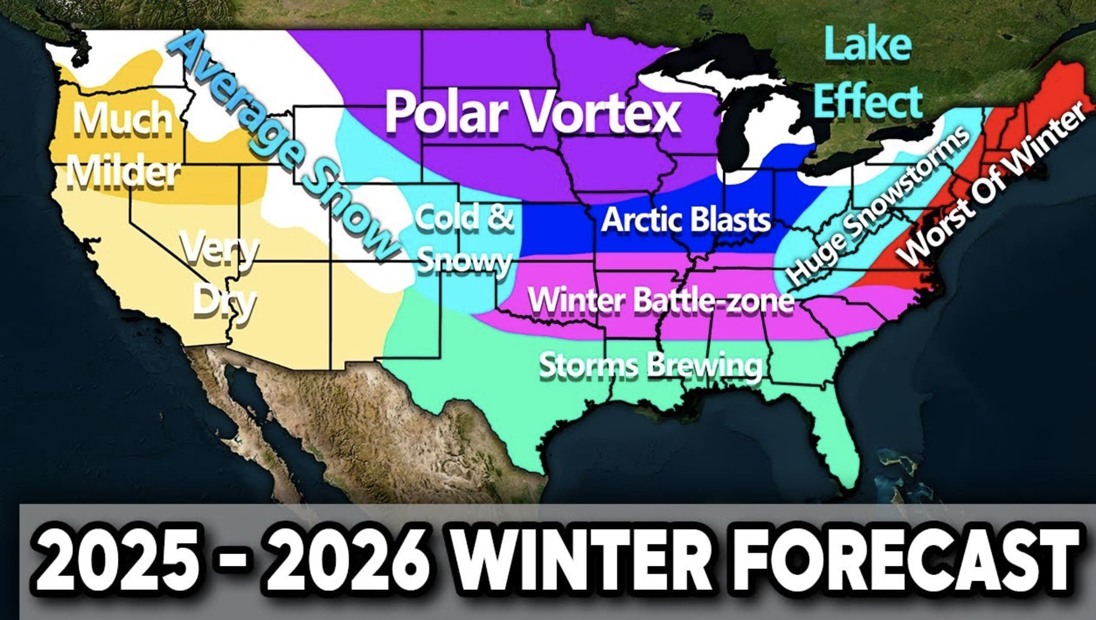 Winter 2025-2026 Weather Forecast: What To Expect Across The U.s. intended for Snow Predictions For Virginia 2026 Map