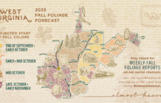 With Heavy Summer Rains, Officials Predict Strong Fall Foliage in West Virginia Fall Foliage Map