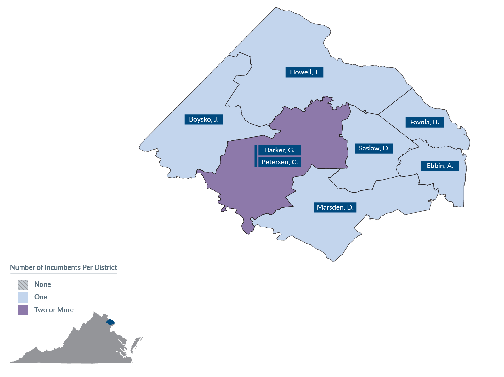 Without Regard To Incumbency inside Virginia State Senate Districts Map