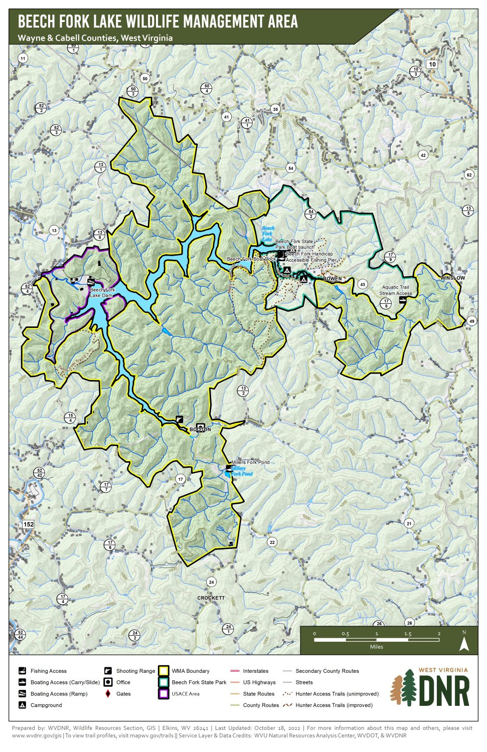 Wma Map Links - Wvdnr throughout Virginia Wildlife Management Areas Map