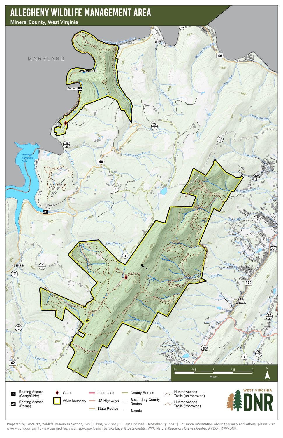 Wma Map Links - Wvdnr with Virginia Wildlife Management Areas Map