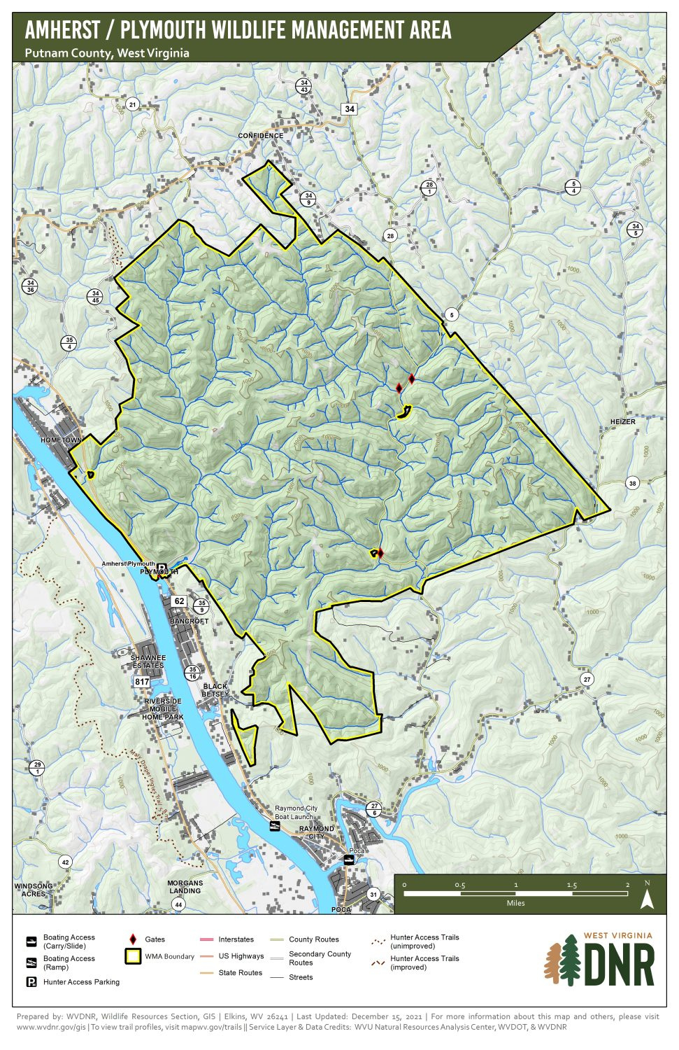 Wma Map Links - Wvdnr within West Virginia Public Hunting Land Map