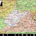 Wv · West Virginia · Public Domain Mapspat, The Free, Open Pertaining To Map Of West Virginia And Ohio