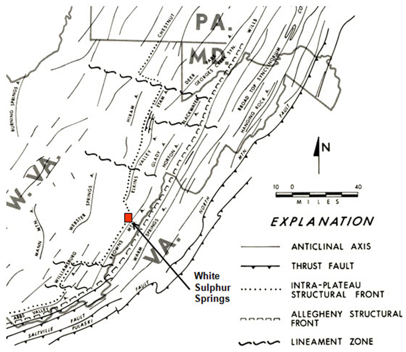 Wvges Statemap: White Sulphur Springs, Wv with White Sulphur Springs West Virginia Map