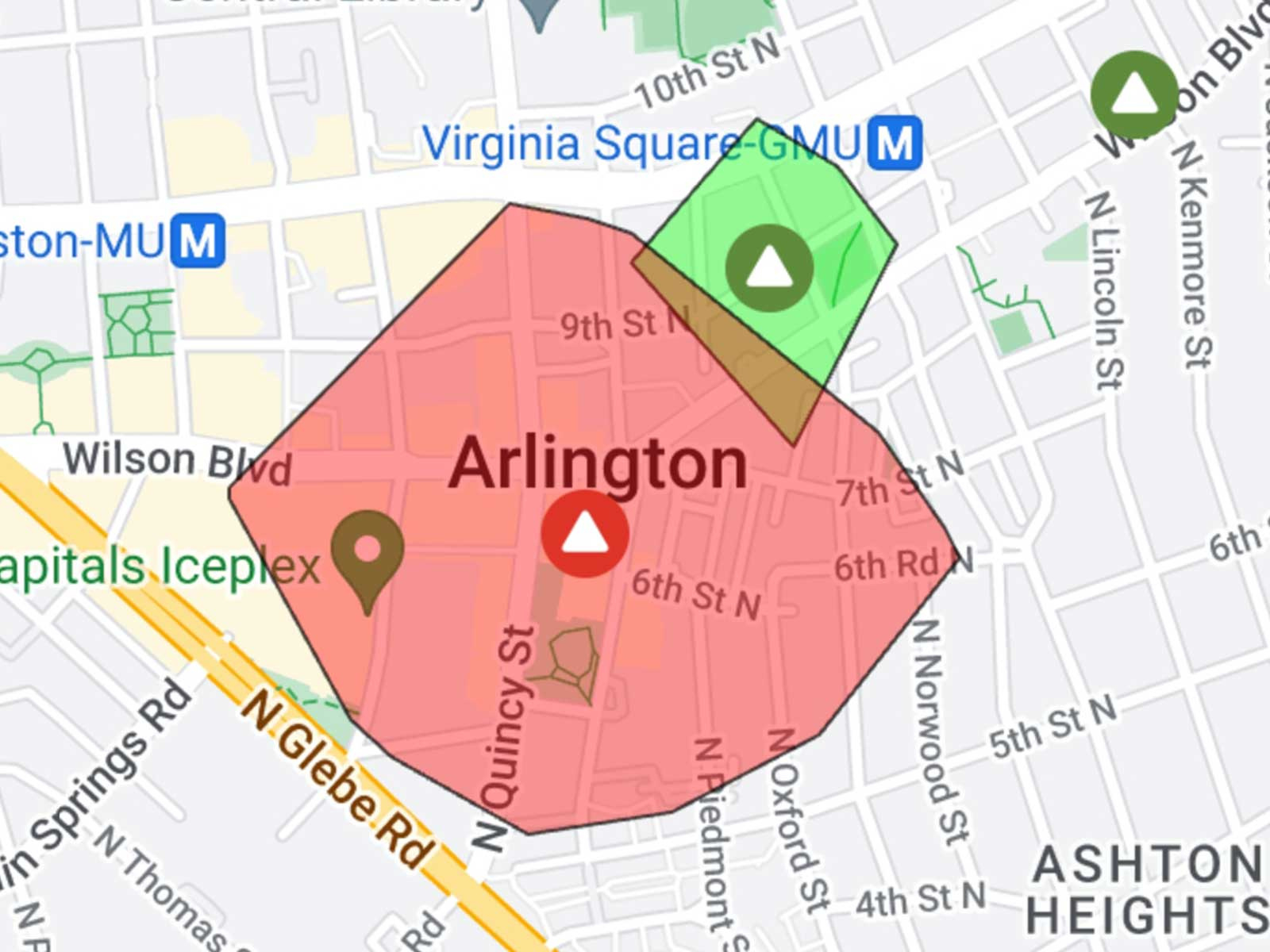 Yet Another Power Outage Reported In Ballston And Virginia Square for Dominion Virginia Power Outage Map Near Alexandria Va
