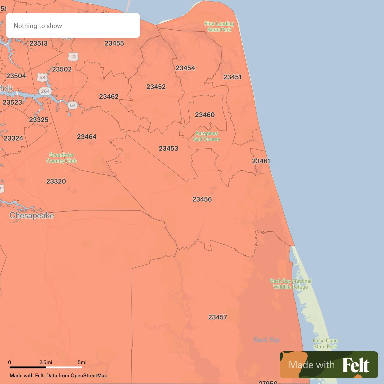 Zip Codes In The City Of Virginia Beach, Virginia for Map of Virginia Beach Va Zip Codes