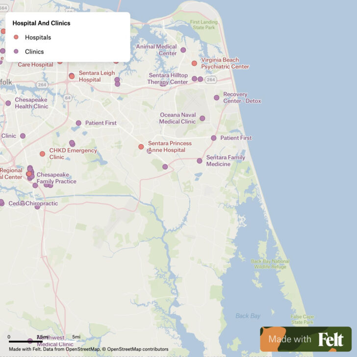 Map of Virginia Beach Va Zip Codes